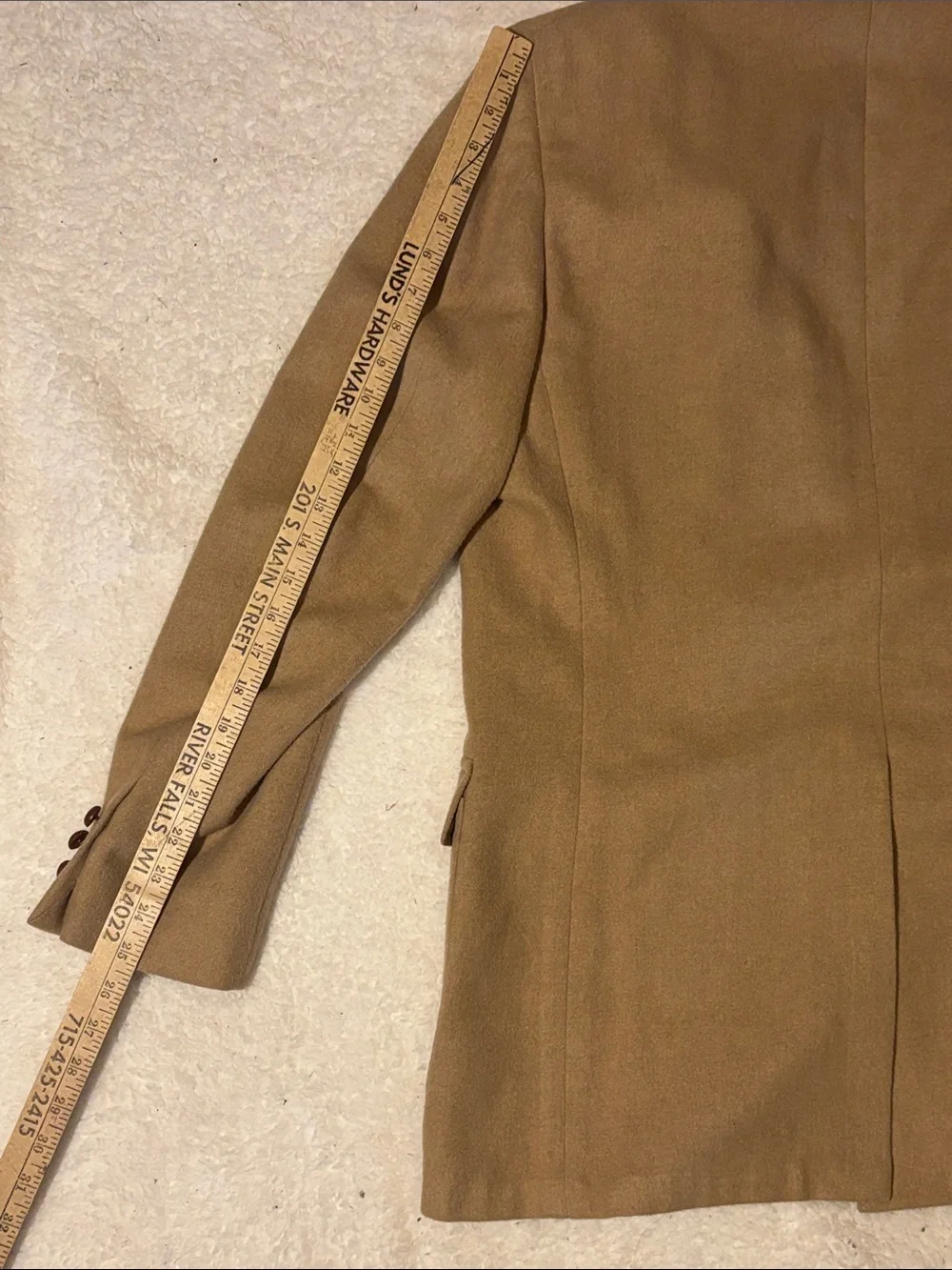 Saks Fifth Avenue Camel Brown Wool Sport Coat